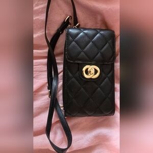 Black Mini Crossbody Bag/ Wallet
